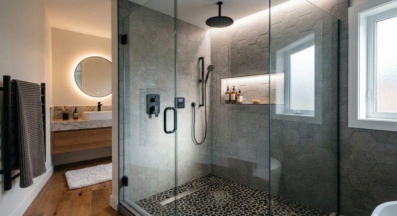 Granite Shower Installation in Littleton, NH