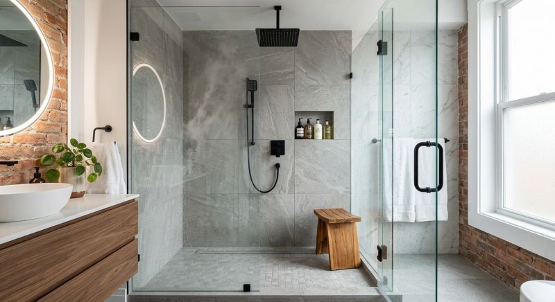 Shower Enlargement in Lisbon, NH